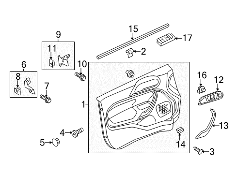 2014 Ford Fiesta Front Door Diagram 2 - Thumbnail