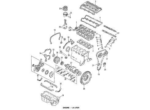 1992 Ford Escort Cover - Timing Belt Diagram for FOCZ-6019-A