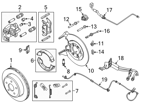 2010 Ford Ranger Brake Caliper Assembly-Less Pads Diagram for AL5Z-2553-A