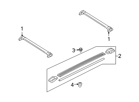 2010 Mercury Mariner Luggage Carrier Diagram