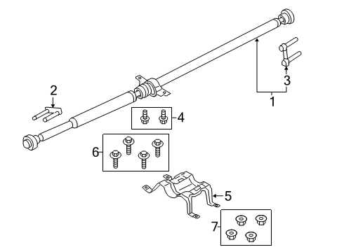 2023 Lincoln Nautilus Drive Shaft  Diagram 1 - Thumbnail