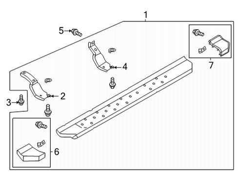 2022 Ford Bronco Running Board Diagram 2 - Thumbnail