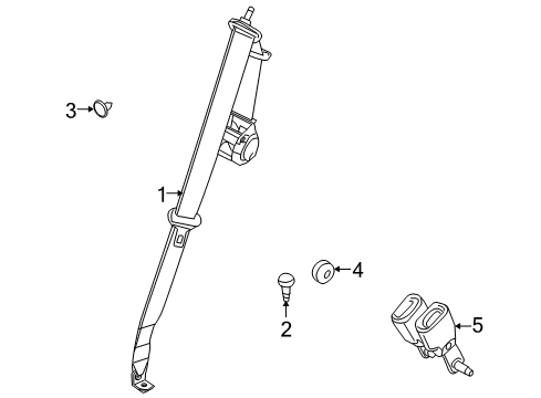 2008 Ford Taurus X Seat Belt Diagram 3 - Thumbnail