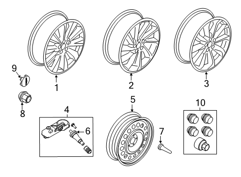 2022 Lincoln Corsair Wheels Diagram