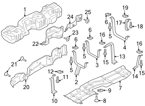 2023 Ford F-250 Super Duty Fuel System Components Diagram 8 - Thumbnail