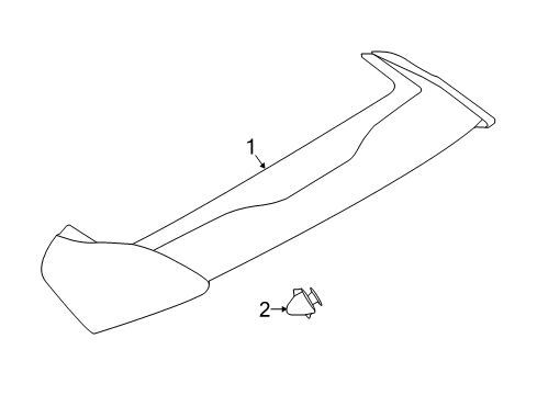 2018 Ford Focus Lift Gate - Spoiler Diagram 2 - Thumbnail