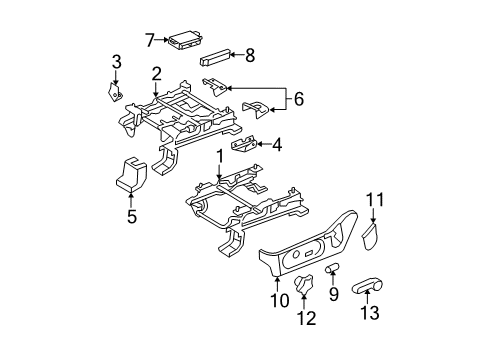 2008 Mercury Mountaineer Tracks & Components Diagram