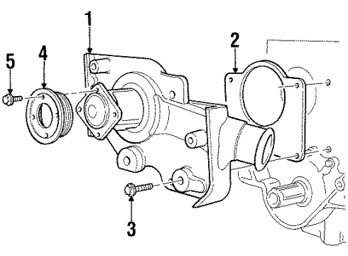 1998 Ford Contour Water Pump Diagram 1 - Thumbnail