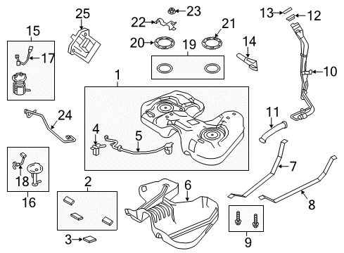 2017 Ford Police Interceptor Sedan Bolt Diagram for -W716198-S439