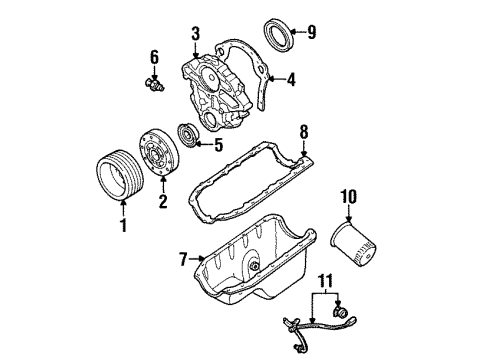 1996 Ford Ranger KIT - ENGINE BLOCK H Diagram for F67Z6D008BA