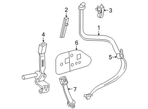 2009 Ford Explorer Front Seat Belts Diagram