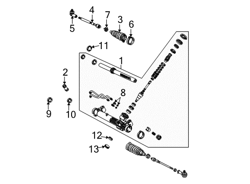 2003 Ford Focus Rod Diagram for YS4Z-3280-CB