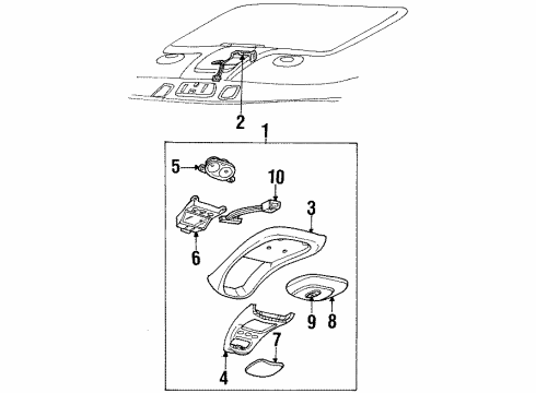 1998 Mercury Mountaineer Lens Diagram for F3TZ-13783-A