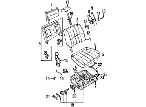 1994 Mercury Grand Marquis Part Diagram for F3AZ-14A701-A