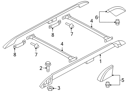 2007 Ford Explorer Sport Trac Roof Rack Diagram