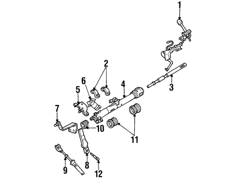 1997 Ford Windstar Shaft & Internal Components Diagram