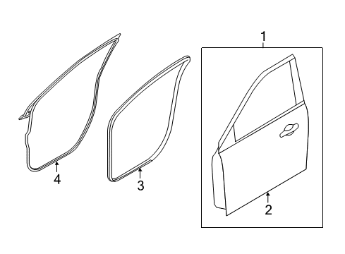 2019 Ford Explorer Front Door Diagram