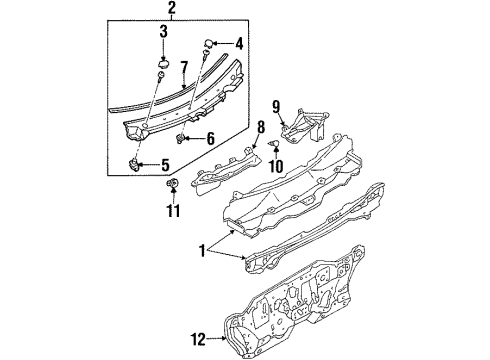 2001 Ford Escort Cowl Diagram