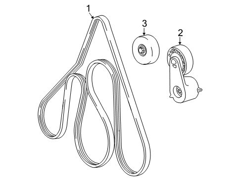 2007 Ford Ranger V-Belt Diagram for 7L5Z-8620-B