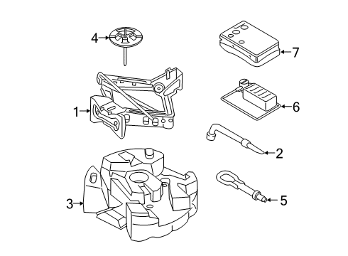 2019 Ford SSV Plug-In Hybrid Jack & Components Diagram