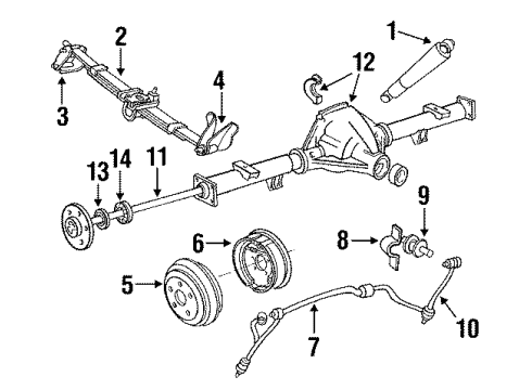 1988 Ford F-150 Rear Brakes Diagram