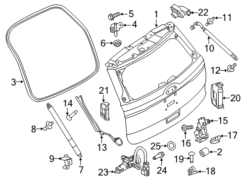 2018 Ford Police Interceptor Utility Sensor - Parking Aid System Diagram for HU5Z-15K859-A