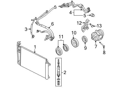 2009 Lincoln MKZ Switches & Sensors Diagram 1 - Thumbnail