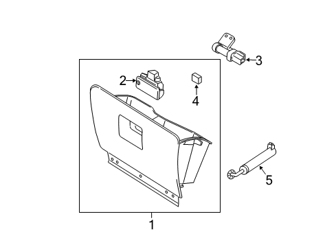 2011 Lincoln Navigator Lock Assembly - Door Diagram for 7L1Z-1506072-AA