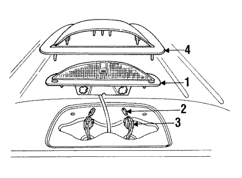 1995 Mercury Sable Bulbs Diagram 6 - Thumbnail