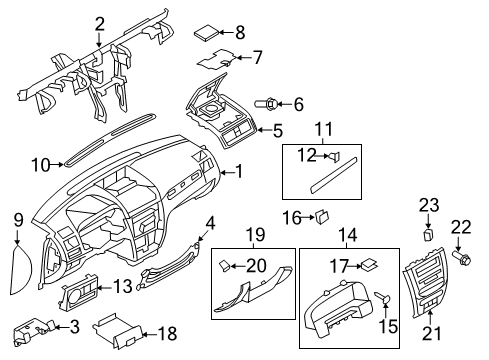 2010 Mercury Milan Instrument Panel Diagram