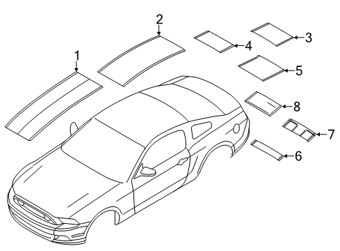 2013 Ford Mustang Stripe Tape Diagram 13 - Thumbnail