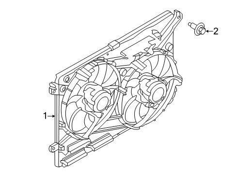 2016 Ford Fusion Cooling System, Radiator, Water Pump, Cooling Fan Diagram 3 - Thumbnail