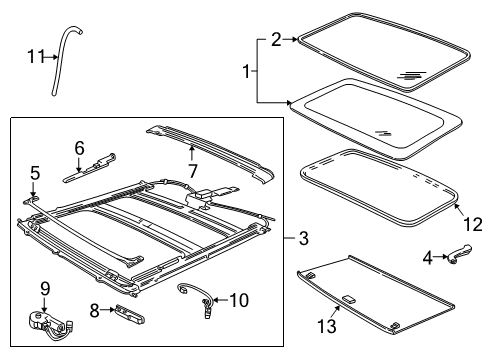 2002 Lincoln Blackwood Sunroof Diagram