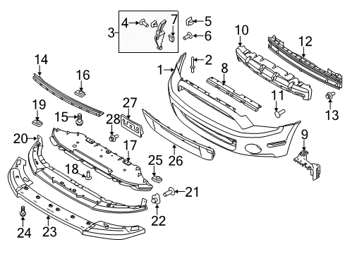 2013 Ford Mustang Screw And Washer Assembly Diagram for -N801169-S439