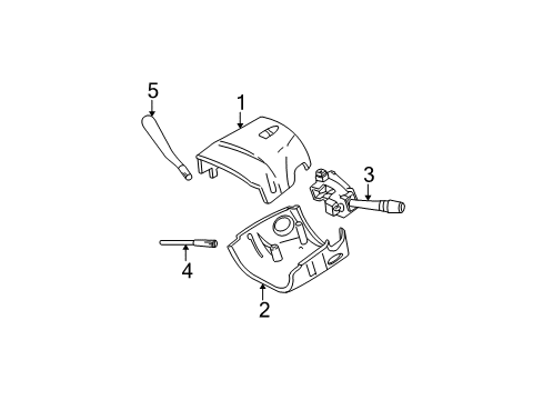 2002 Ford Taurus Lever - Gear Shift Diagram for F8DZ-7210-BD