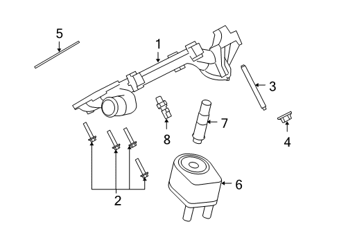 2009 Ford E-350 Super Duty Oil Cooler, Cooling Diagram 3 - Thumbnail