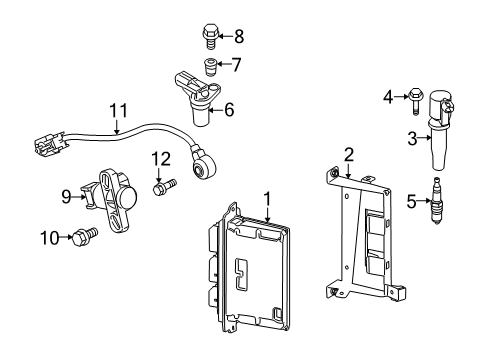 2011 Ford Transit Connect Coil Assembly - Ignition Diagram for 4M5Z-12029-B