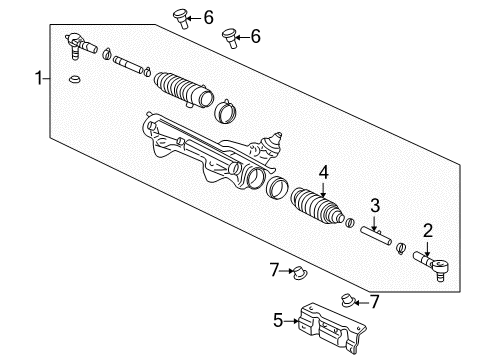 2003 Lincoln Aviator P/S Pump & Hoses, Steering Gear & Linkage Diagram 2 - Thumbnail