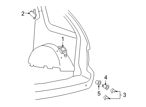 2004 Mercury Monterey Parking Aid Diagram