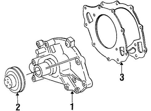 1996 Mercury Cougar Water Pump Diagram