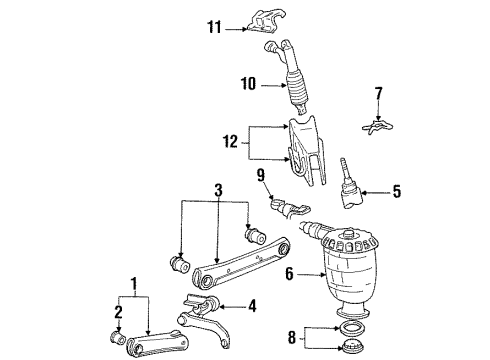 2002 Lincoln Town Car Bush Diagram for F8AZ-5A638-BA