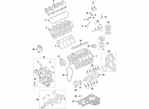 2022 Ford F-350 Super Duty Engine Parts & Mounts, Timing, Lubrication System Diagram 6 - Thumbnail