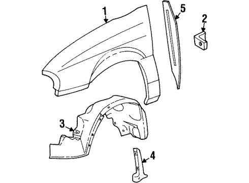 2003 Ford Windstar Shield Diagram for XF2Z-16102-AA