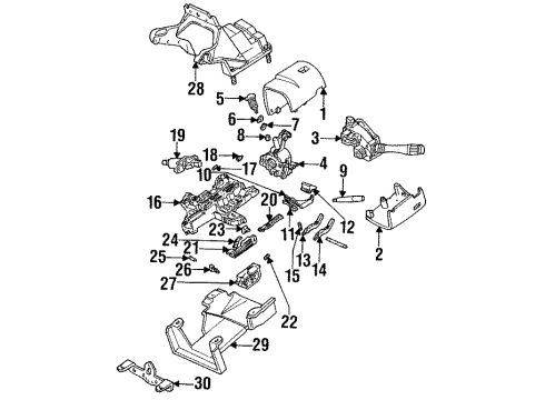 1993 Mercury Sable Switches Diagram