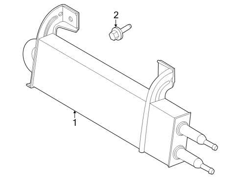 2023 Ford F-350 Super Duty Power Steering Oil Cooler Diagram