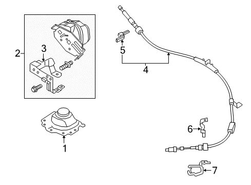 2019 Ford SSV Plug-In Hybrid Shifter Housing Diagram