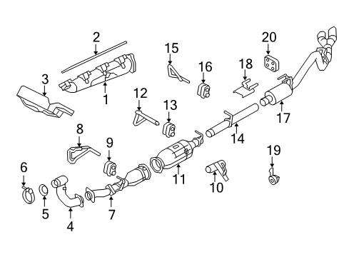 2010 Ford F-250 Super Duty Exhaust Manifold Diagram 2 - Thumbnail