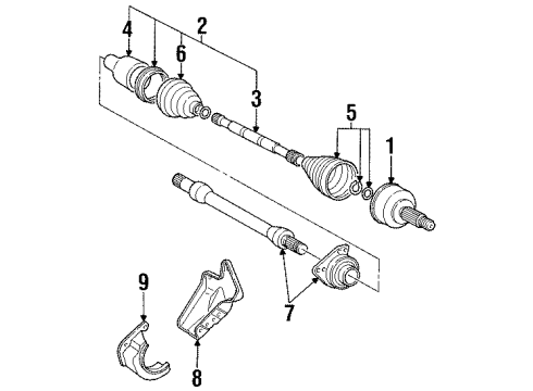 1999 Mercury Mystique Boot Diagram for F8RZ3A331D