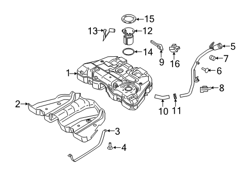 2017 Lincoln MKZ Fuel System Components Diagram 4 - Thumbnail