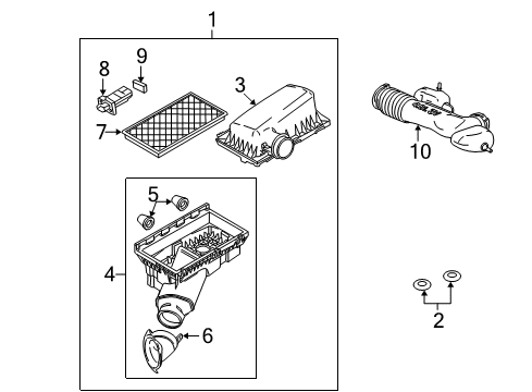 2010 Mercury Mountaineer Filters Diagram 2 - Thumbnail